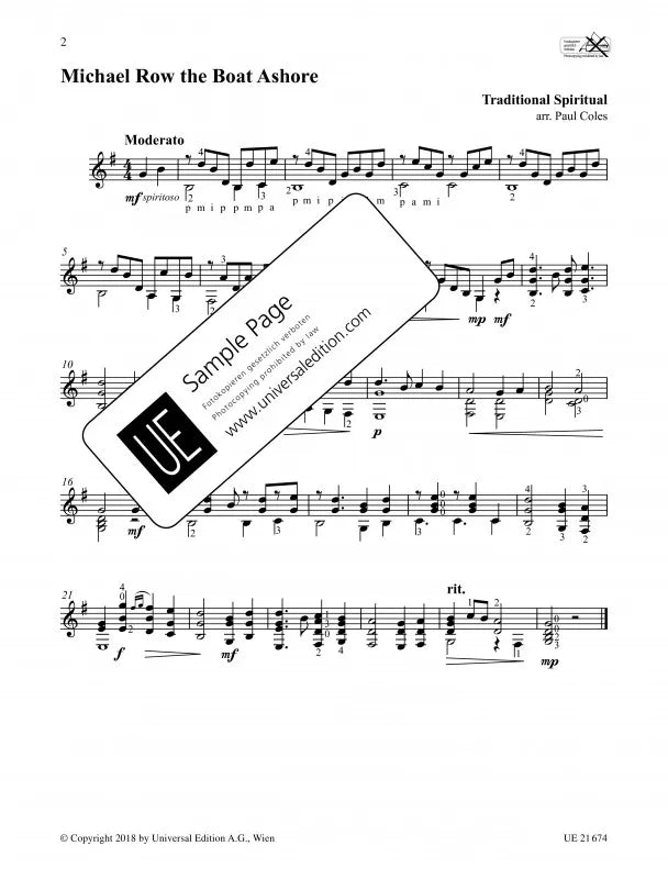 From Folk to Classical Book 2 - 24 Favourite Pieces for Advanced Guitarists