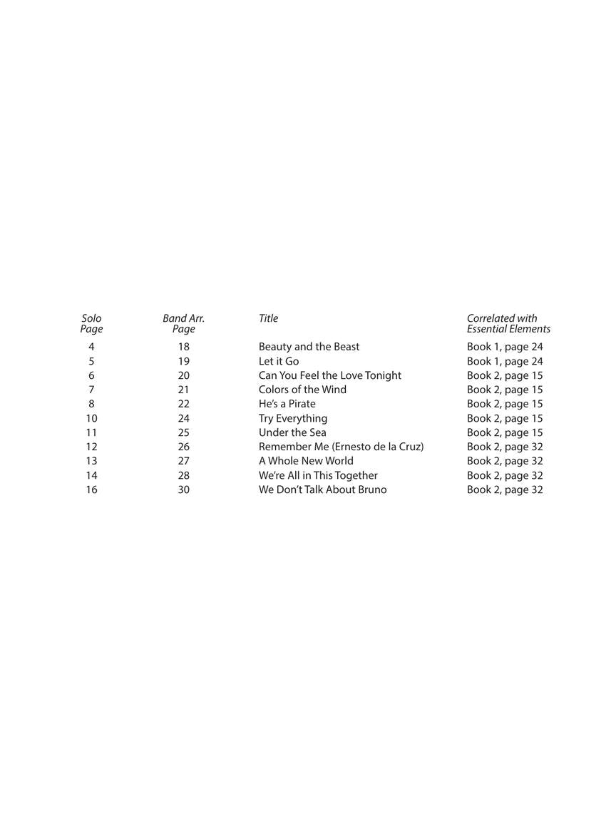 Essential Elements Disney Favorites - Bb Clarinet Book/Ola