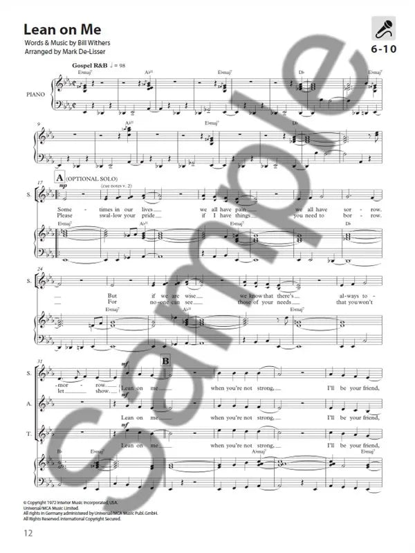 Sing Out - Book 2 Mixed Voice SAT Choirs Book and Audio