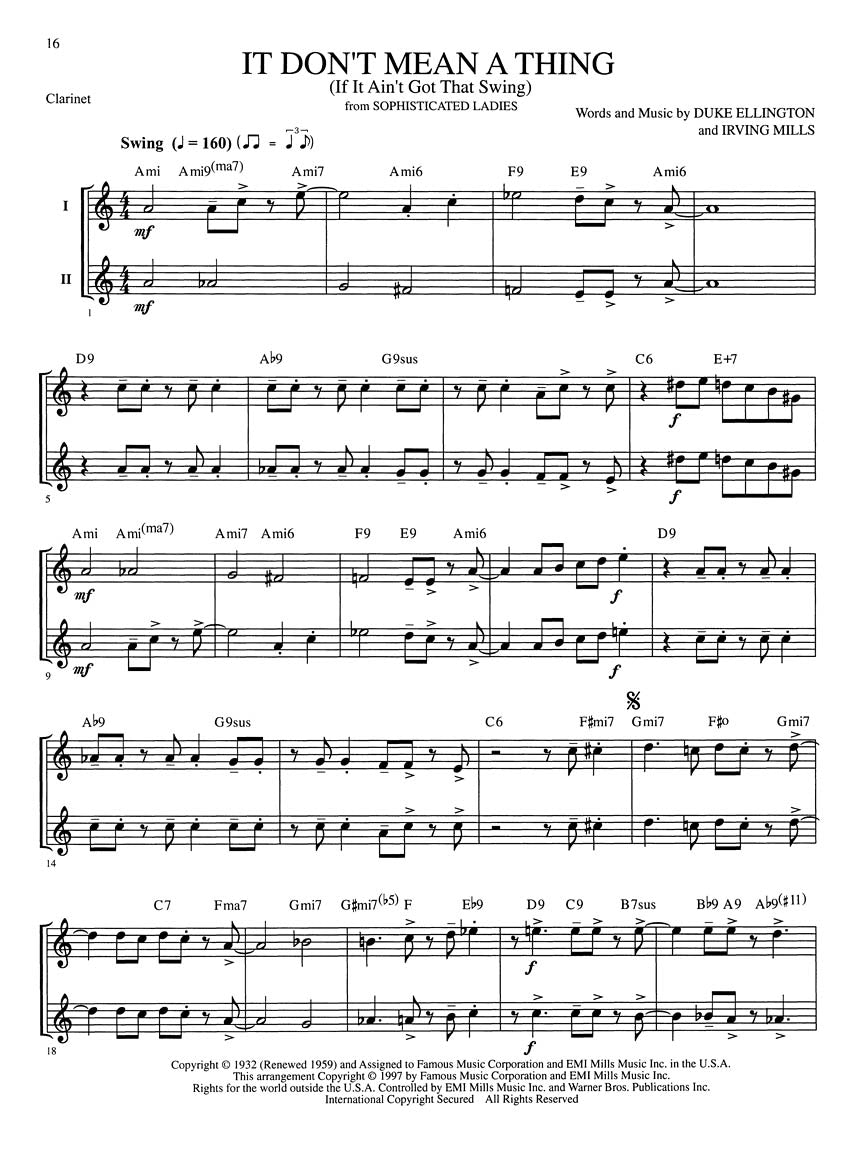 Great Jazz Duets - Clarinet Book