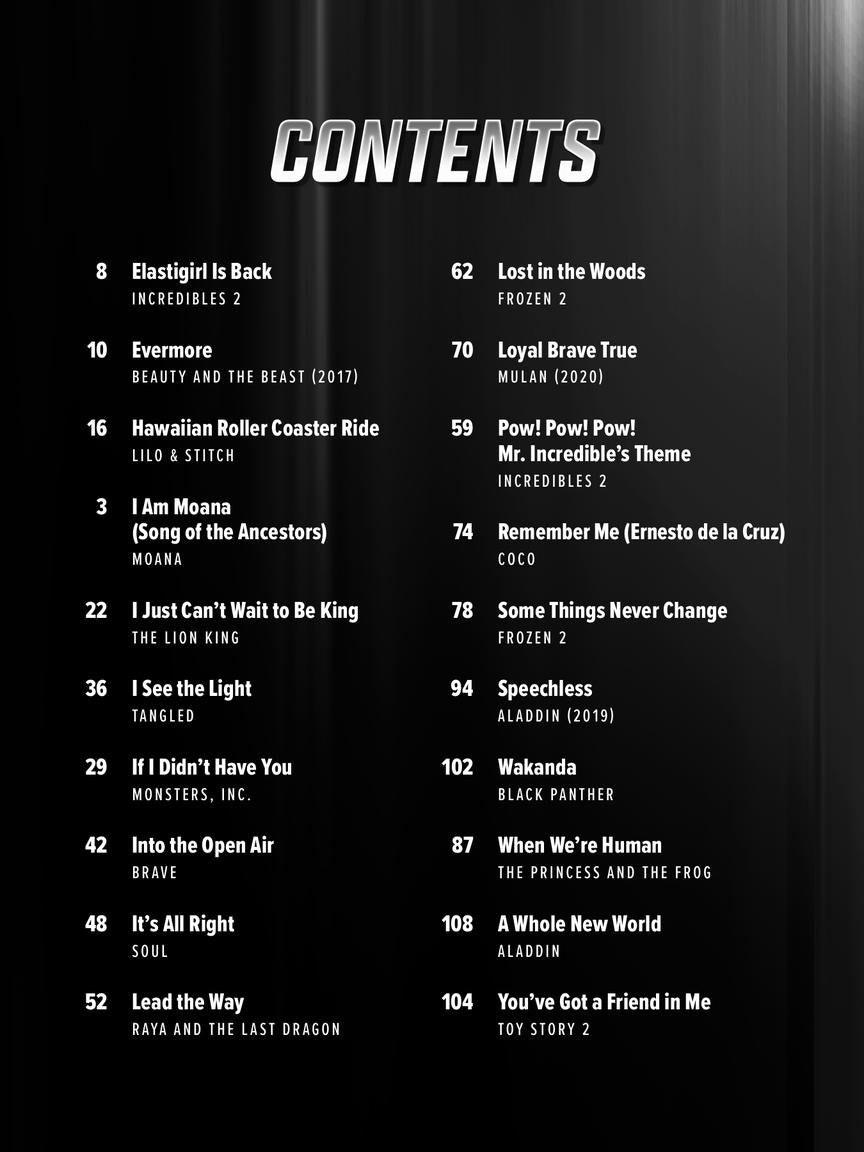 Disney Heroes and Sheroes For Big Note Piano Songbook