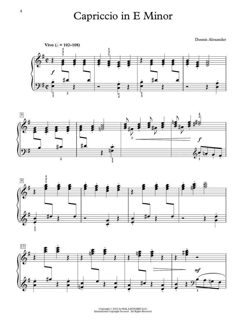 Dennis Alexander - Magnificent Overtures 9 Motivational Piano Solos Book
