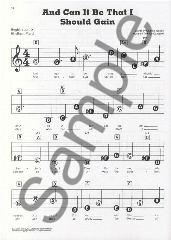 The Best Hymns Ever - EZ Play Piano Volume 338 Songbook