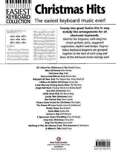 Easiest Keyboard Collection - Christmas Hits Book