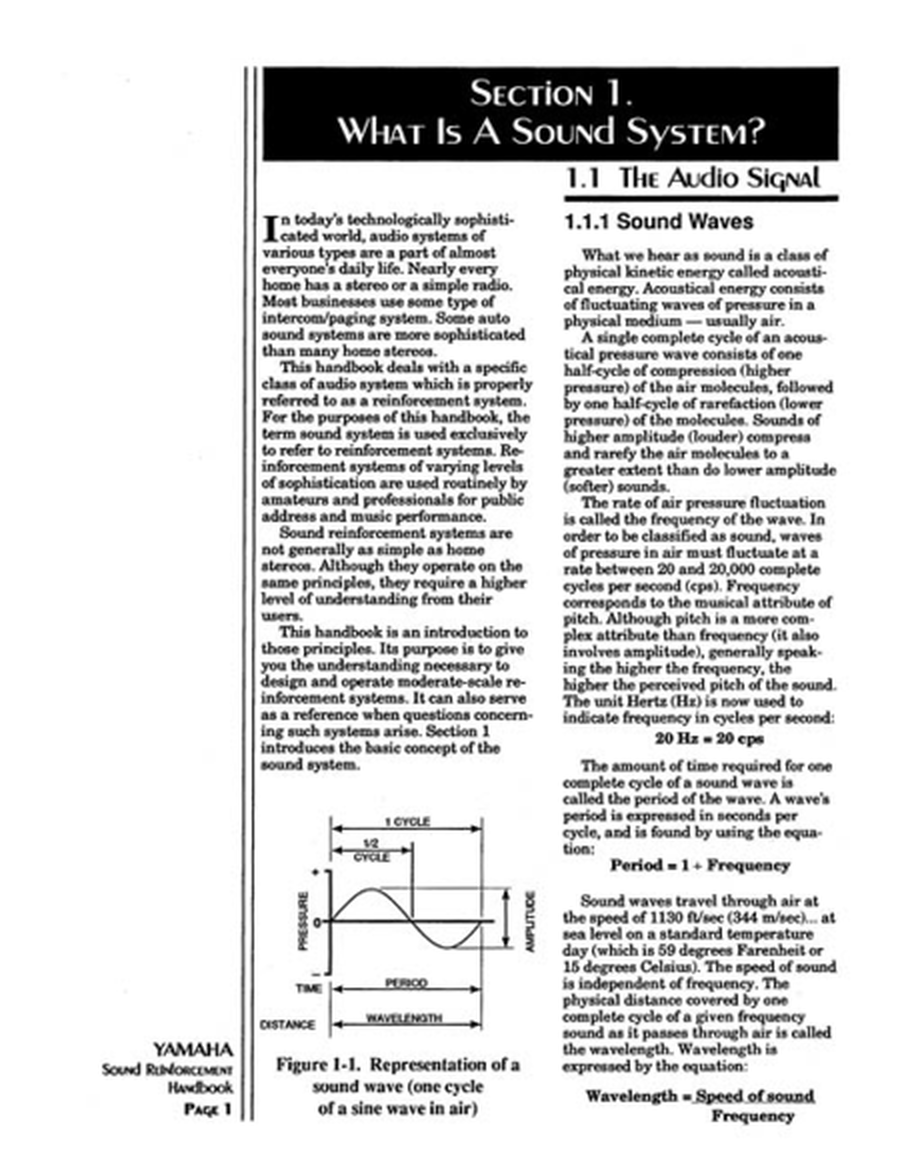 Sound Reinforcement Handbook