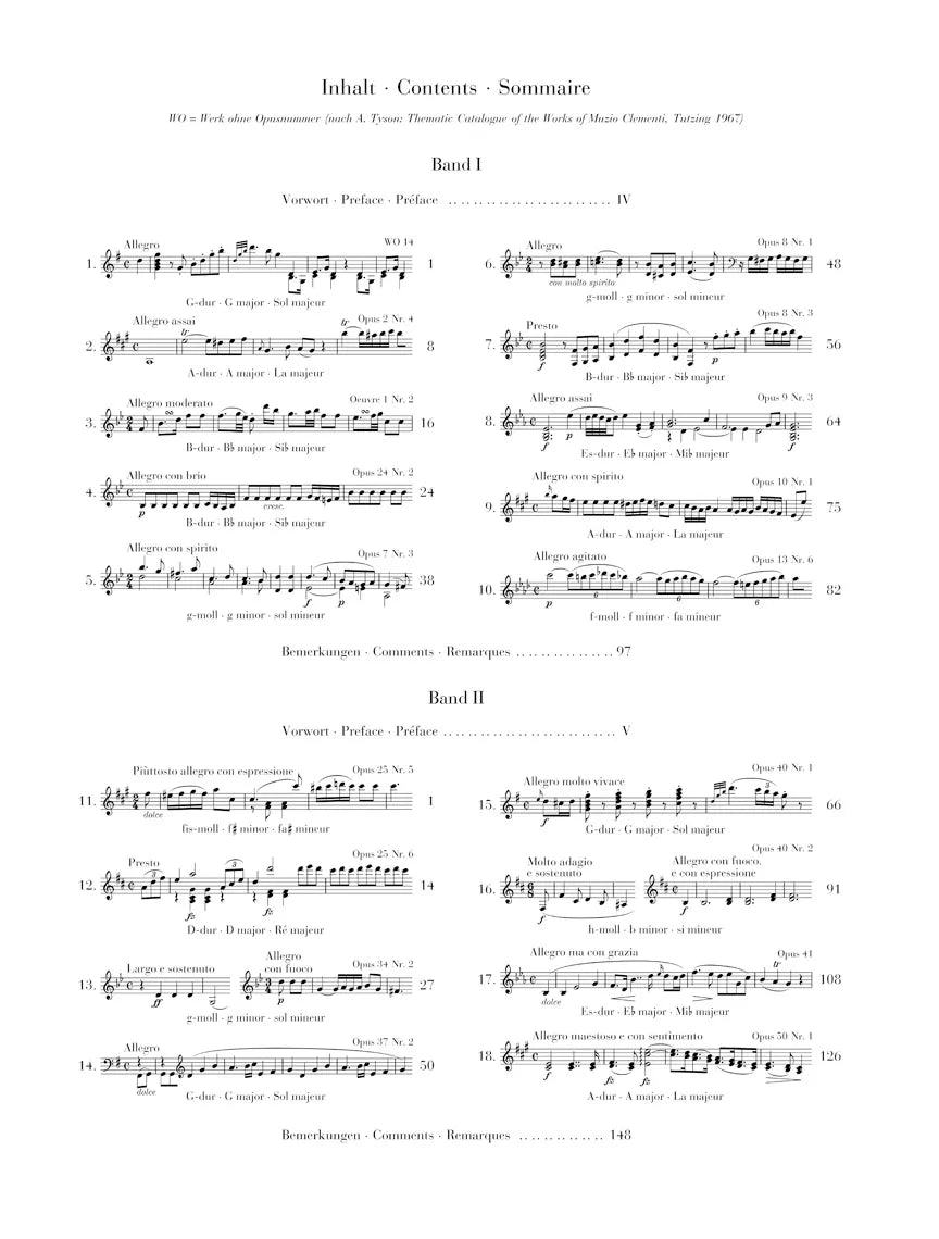 Clementi - Selected Sonatas Volume 1 Piano Book (Urtext Edition)