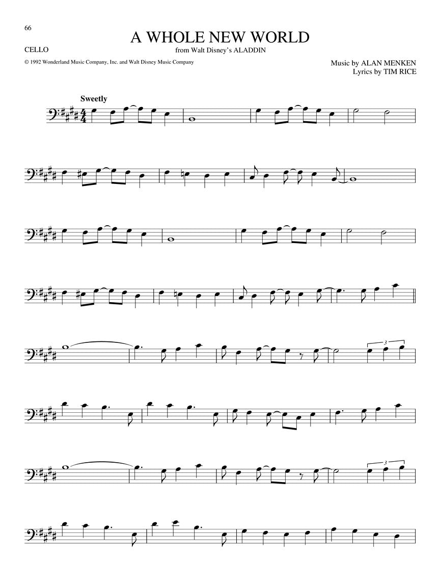 Big Book Of Disney Songs Cello