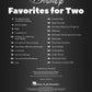 Disney Favorites For Two For 2 Alto Saxophones Book