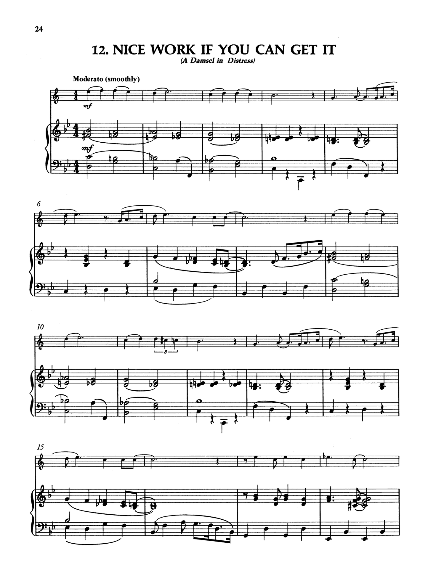 Easy Gershwin for Bb Clarinet with Piano Accompaniment Book