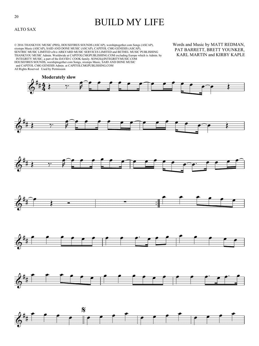101 Worship Songs for Alto Saxophone Book