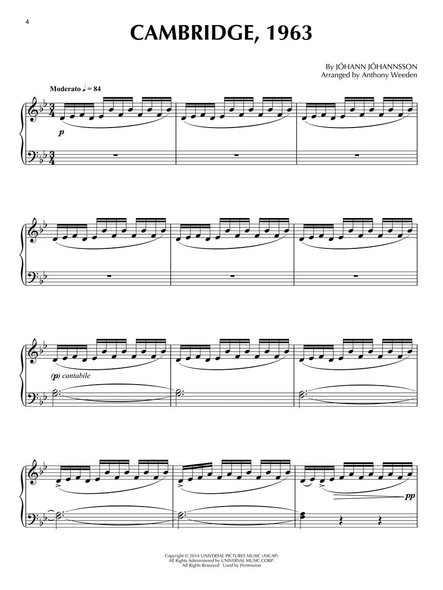 Theory Of Everything - Piano Solo Book