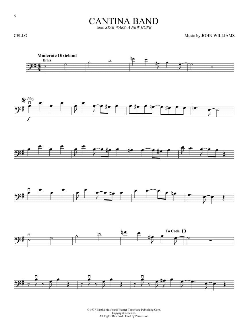 Star Wars Instrumental Play Along Cello Book/Ola