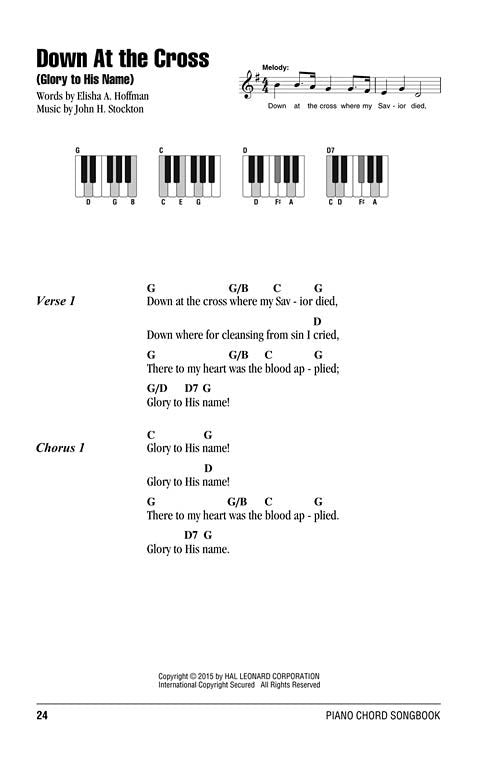 Gospel Hymns Piano Chord Songbook (80 Songs)