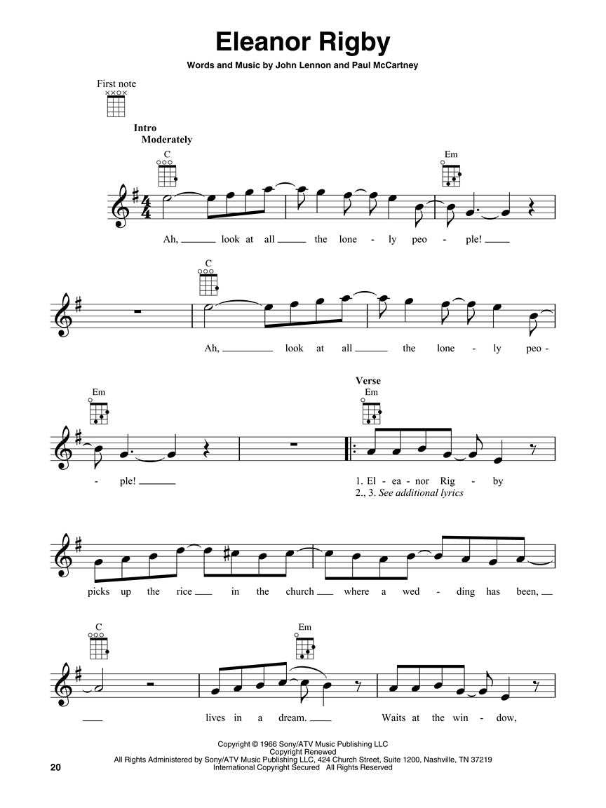 Two Chord Songs For Ukulele Book (24 Songs)