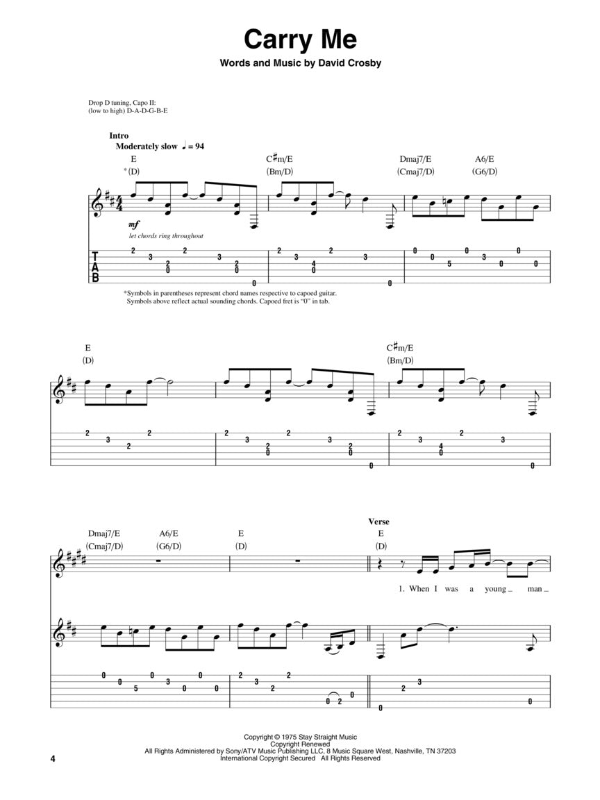 Crosby Stills & Nash Guitar Play Along Volume 12 Book/Ola