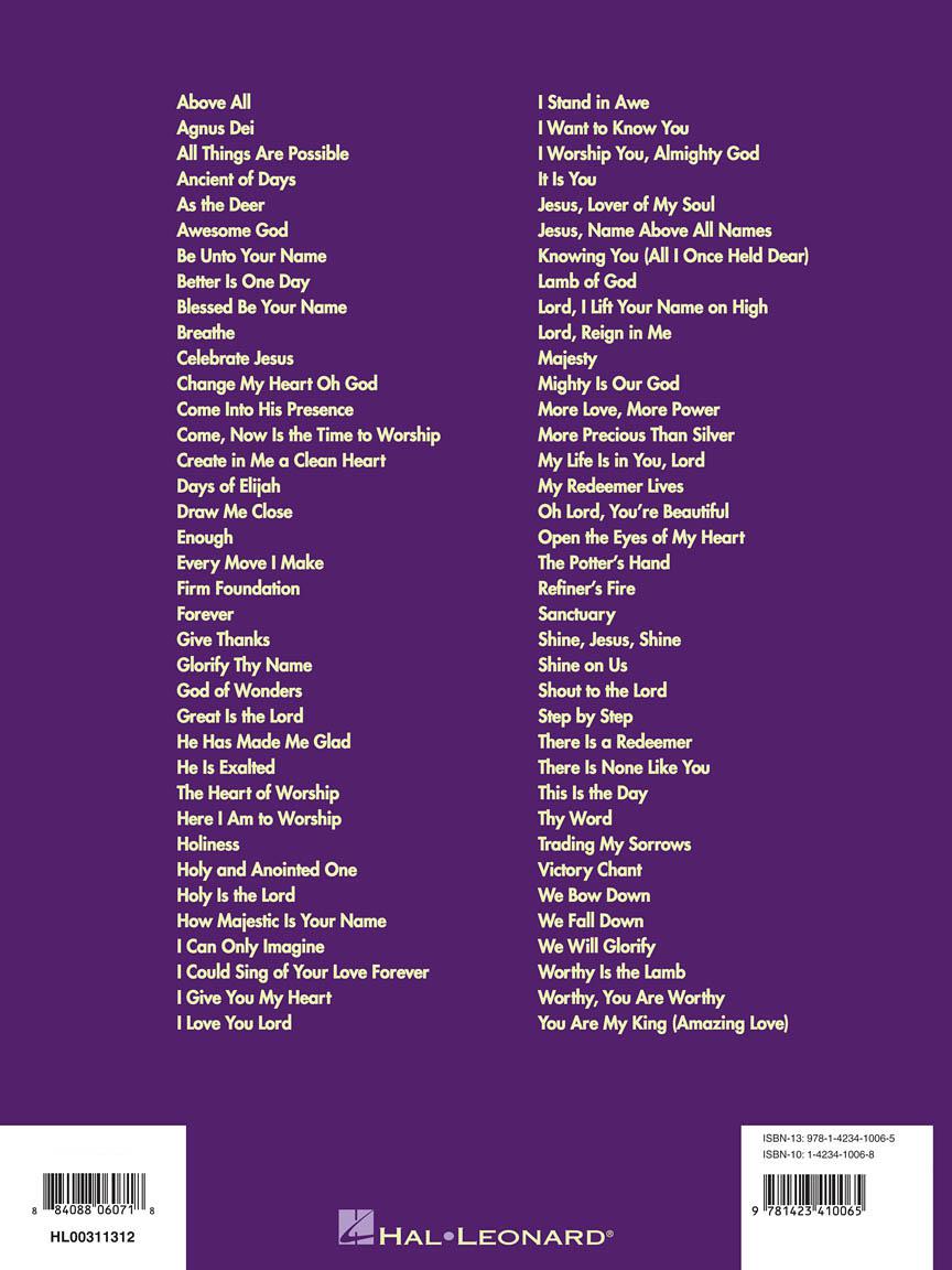 Best Praise And Worship Songs Ever Songbook (70 Songs)
