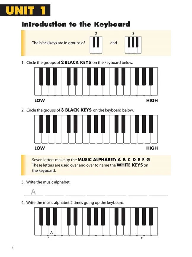 Essential Elements Piano Theory - Level 1 Book