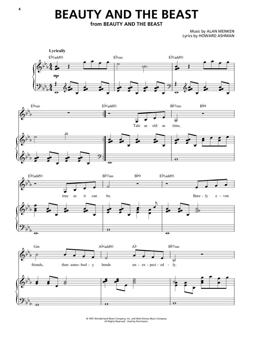 Disney Songs For Female Singers Book/Ola