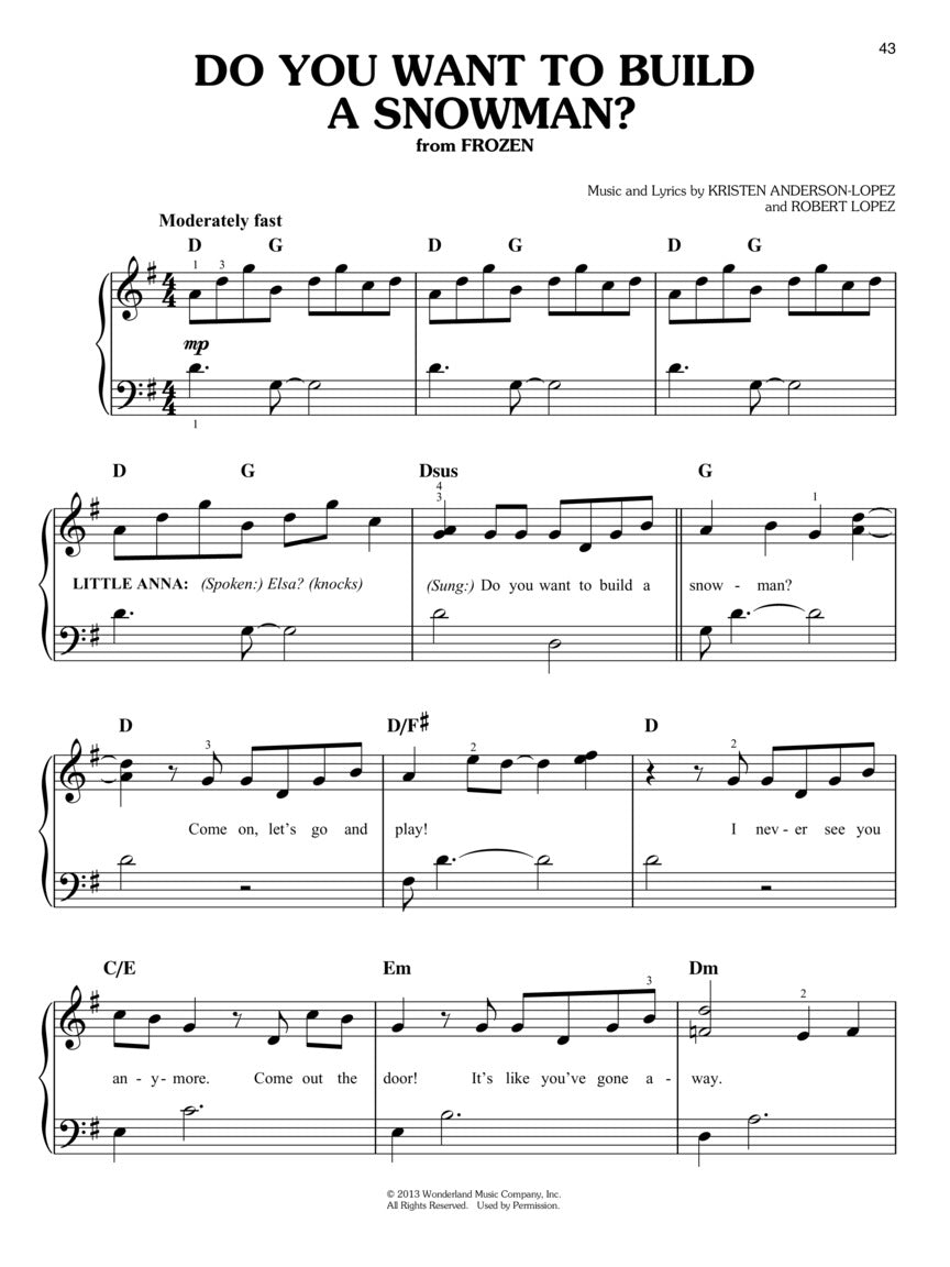 Disney Collection Easy Piano 3rd Edition Book (60 Songs)