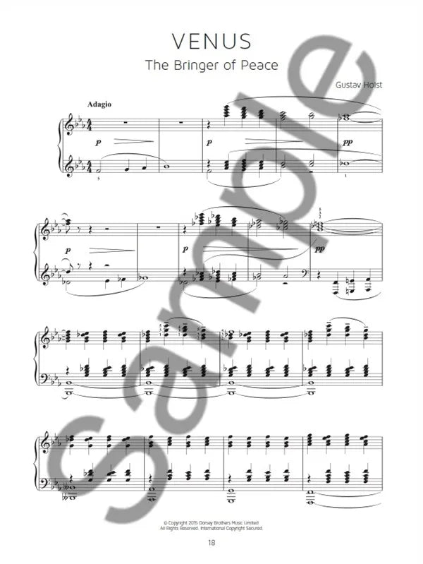 Holst - The Planets For Solo Piano