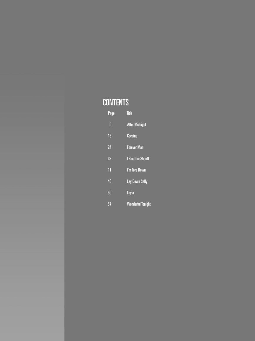 Eric Clapton Bass Play Along Volume 29 Book/Ola