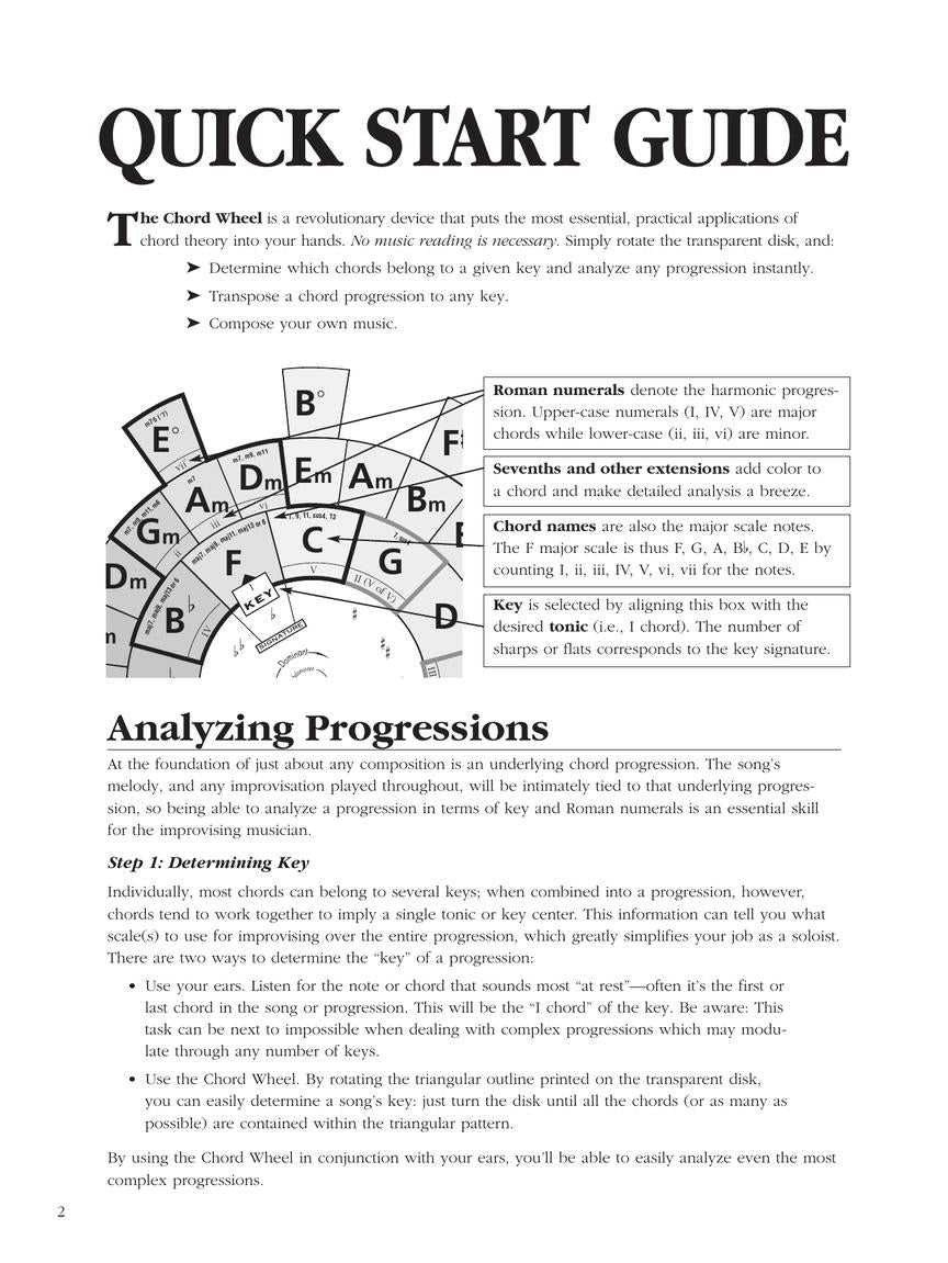 The Chord Wheel Book - The Ultimate Tool for All Musicians