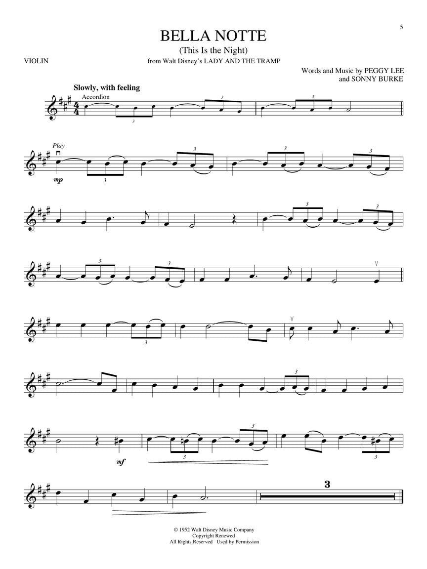 Disney Classics Violin Book/Cd