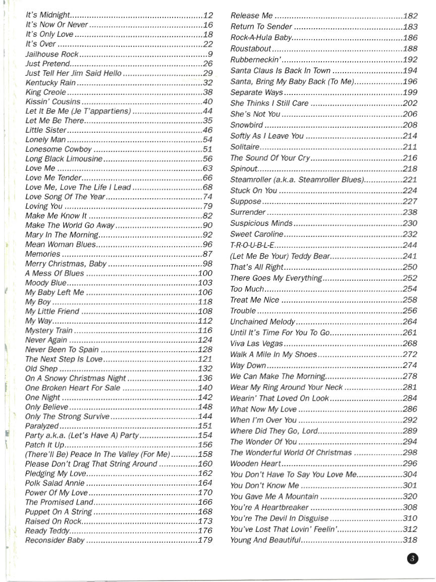 Elvis Presley Anthology - Volume 2 Piano/Vocal/Guitar Hardcover Songbook