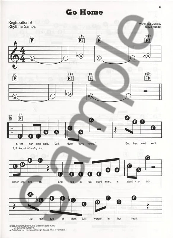 Stevie Wonder Greatest Hits - EZ Play Piano Volume 277 Songbook