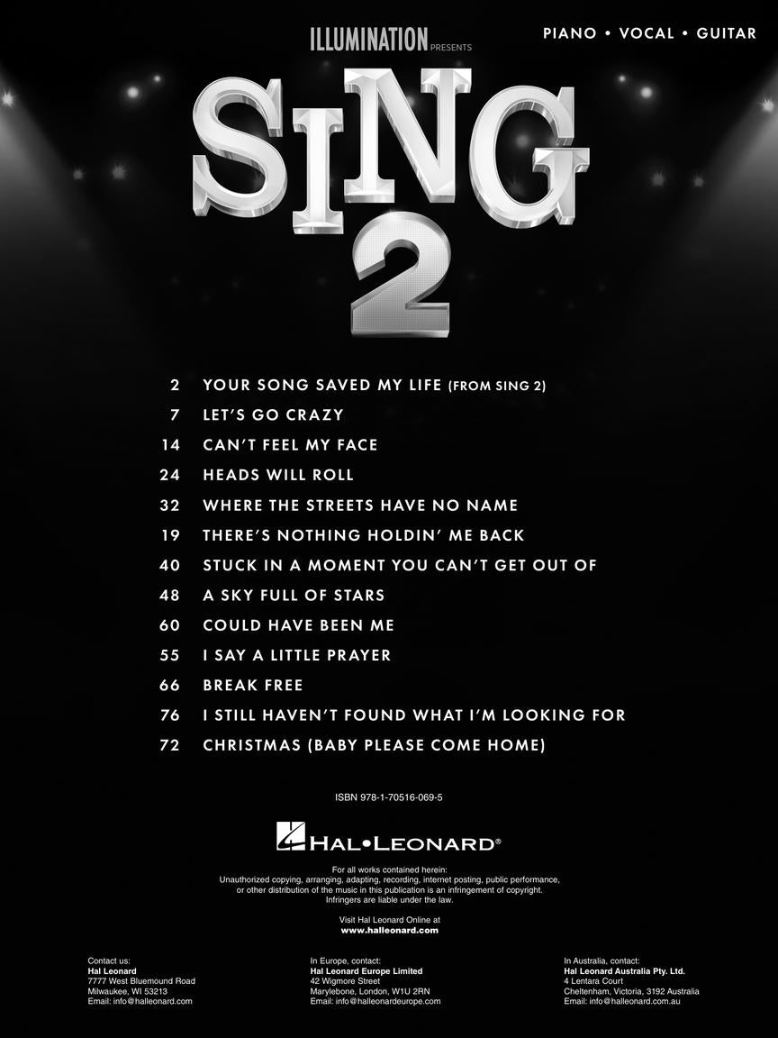 Sing 2 - Music From The Movie Soundtrack PVG Songbook