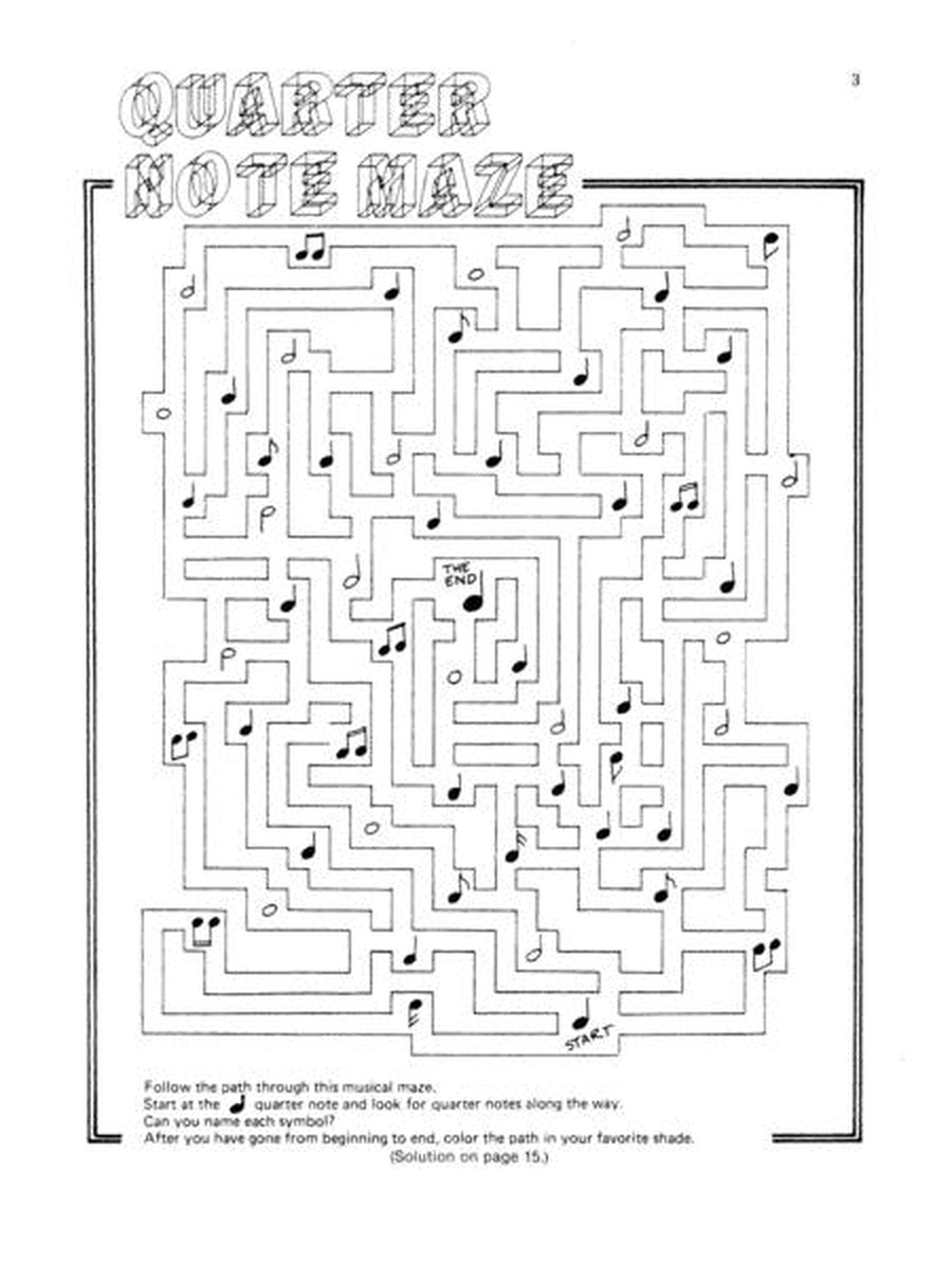 Music Mazes And Puzzles Book 1