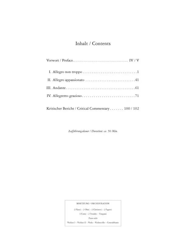 Brahms - Piano Concerto No 2 B Flat Op 83 2 Piano 4 Hands Duet Book