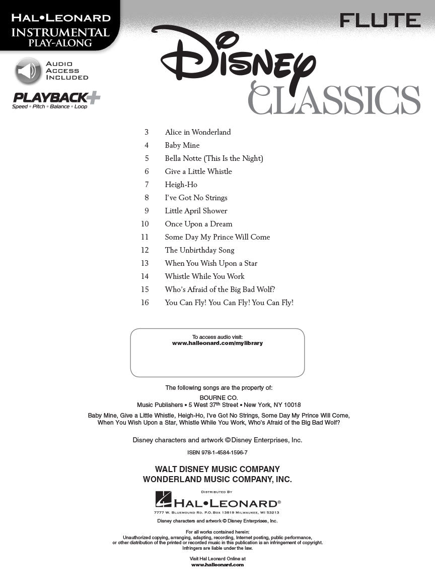 Disney Classics - Flute Book/Ola