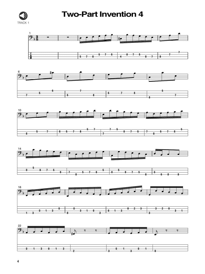 J.S Bach For Electric Bass Book/Ola