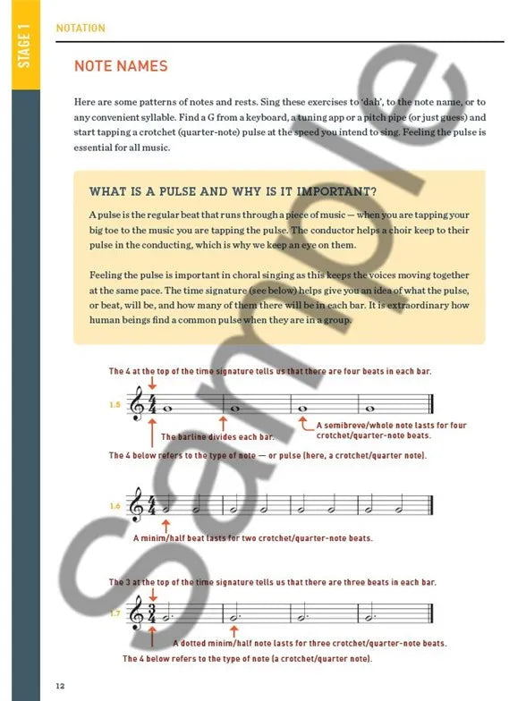 The Novello Guide To Sight Singing Book (Interactive Course for Choral Singers)