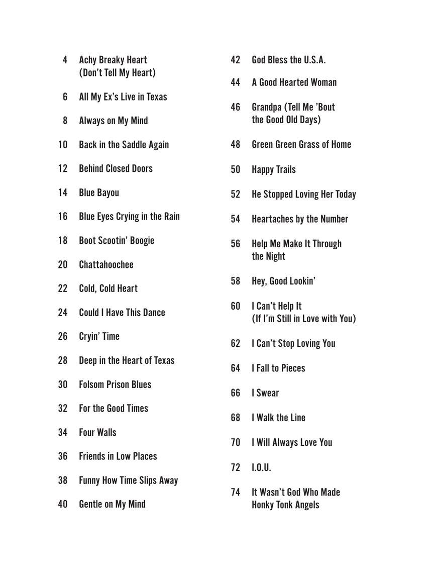 Country Songs - Strum Together Ukulele, Baritone Ukulele, Guitar, Banjo & Mandolin Book