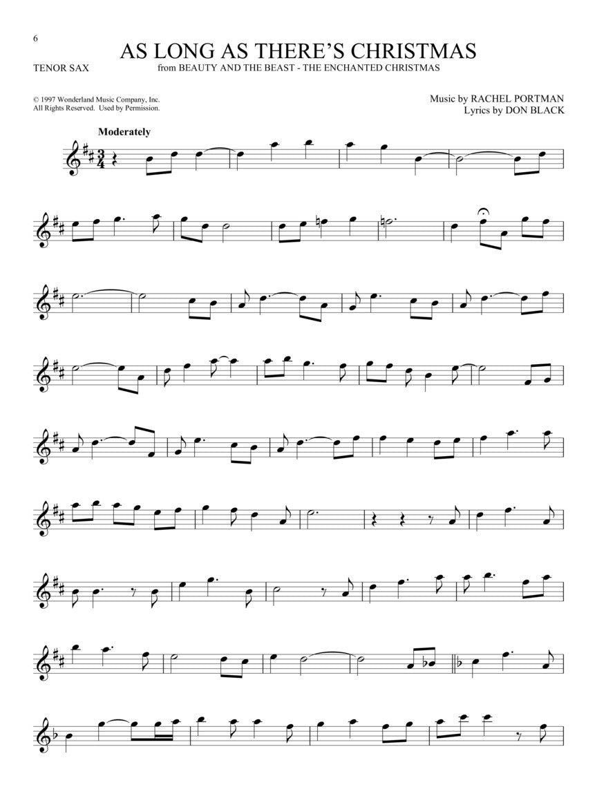 101 Christmas Songs For Tenor Saxophone Book