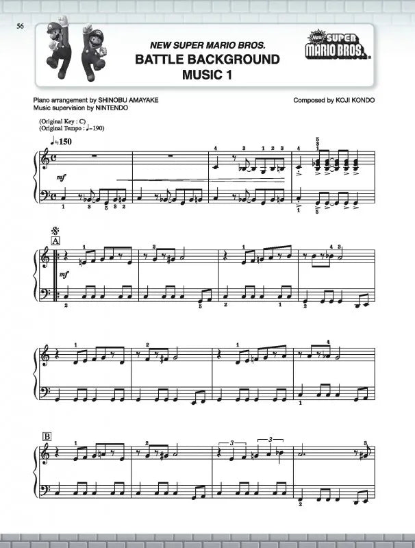 Super Mario Series For Easy Piano Book