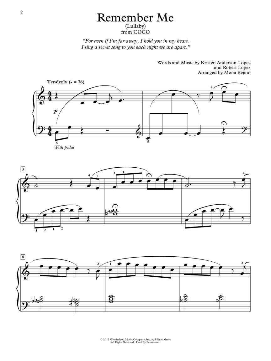 Piano Solos From Encanto Frozen II And Coco Songbook