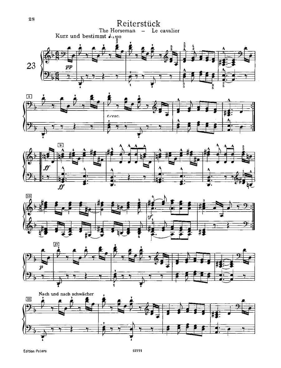 Schumann - Album for the Young Op.68 Scenes from Childhood Op 15 Piano Book