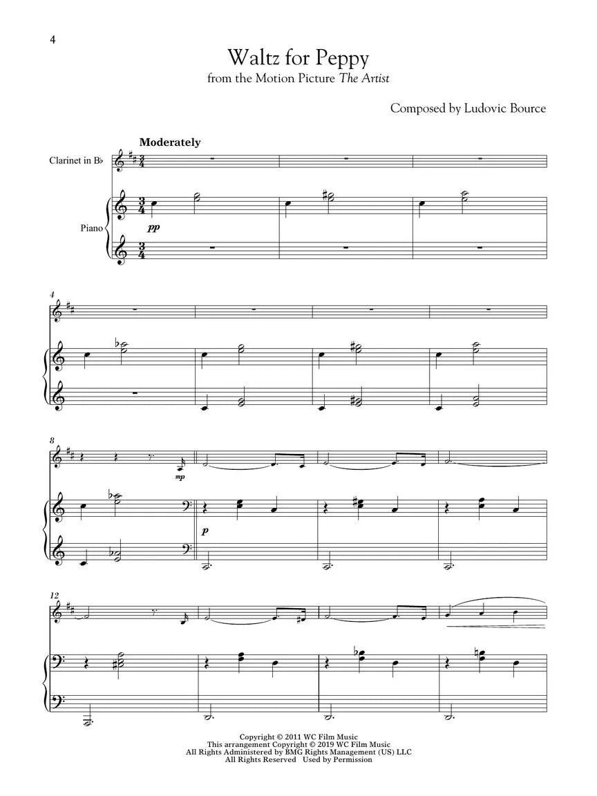 Movie Themes For Classical Players Clarinet/Piano Bk/Ola