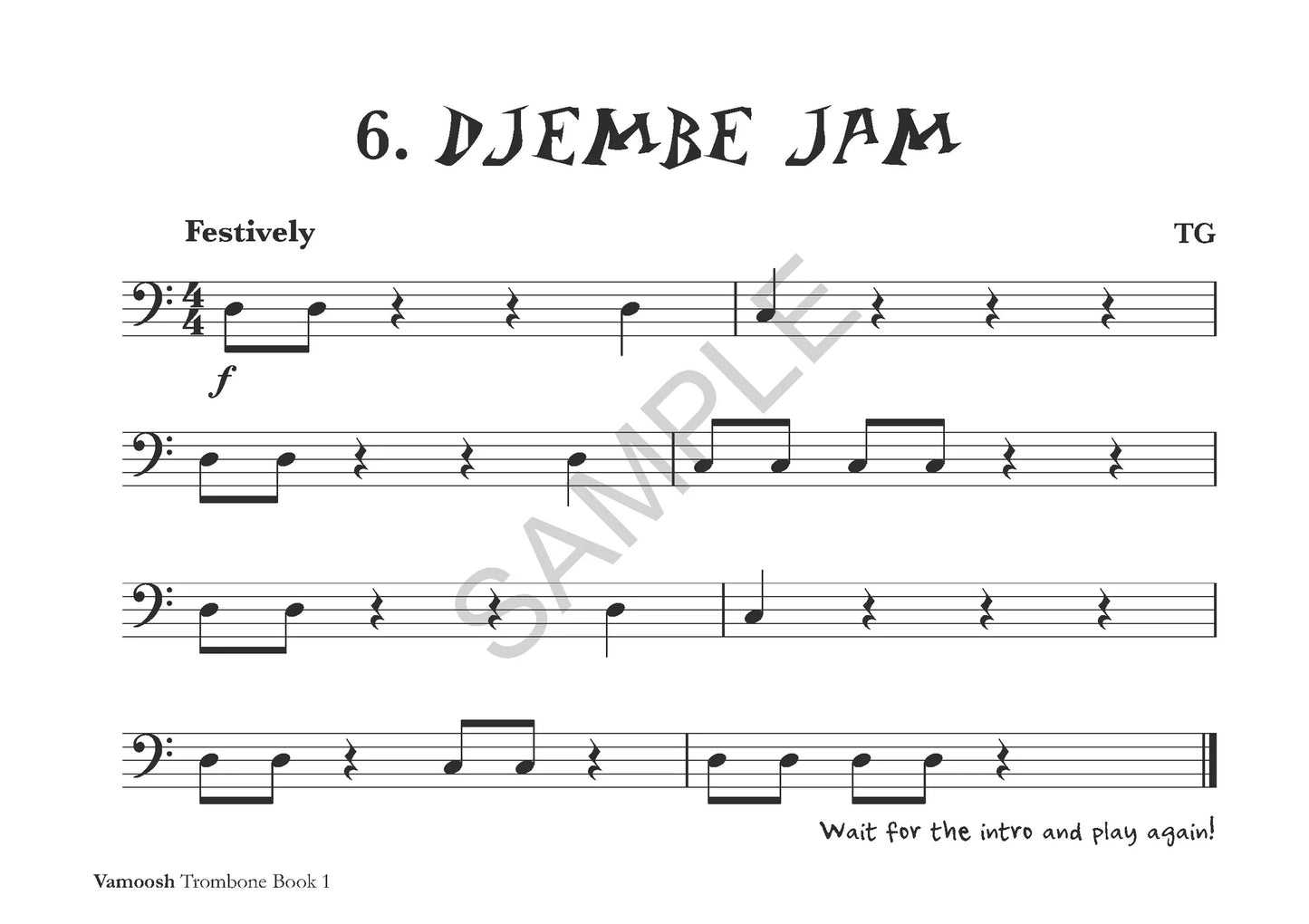 Thomas Gregory - Vamoosh Trombone Book 1 (Book/Ola)