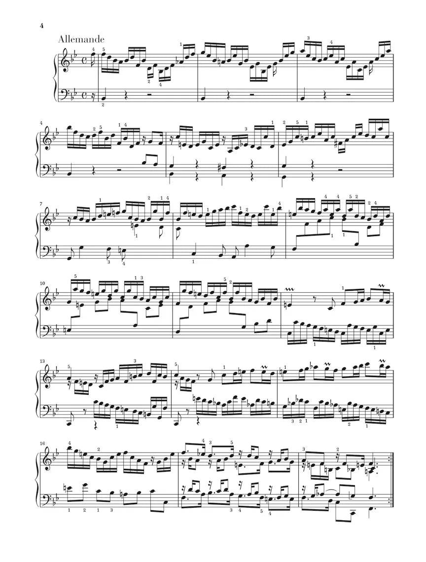 Bach - 6 Partitas Bwv 825-830 Urtext
