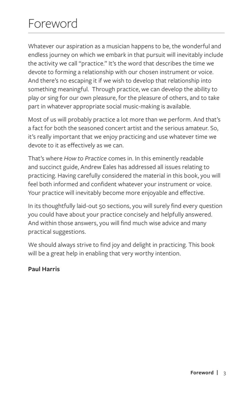 Andrew Eales - How To Practice Music Book