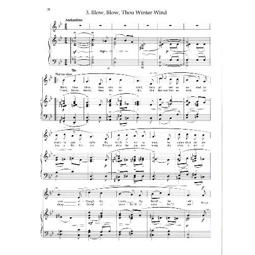 Erich Wolfgang Korngold - 9 Shakespeare Songs Op. 29 Op. 31 Vocal & Piano Book
