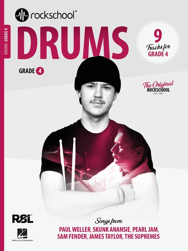 Rockschool Drums 2024+ - Teacher Bundle C (Grade 4 - Grade 8 Books)