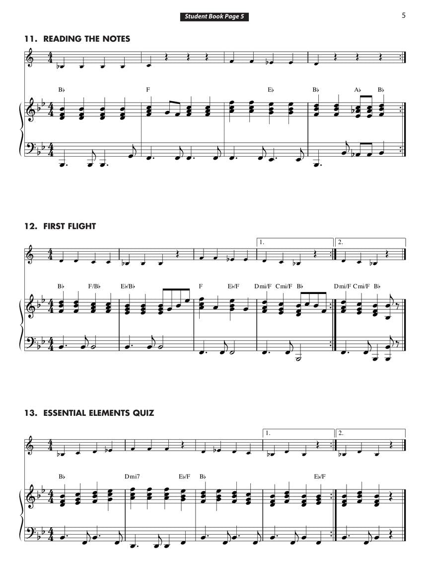 Essential Elements 2000 - Book 1 Piano Accompaniment