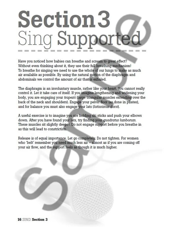 Sing - Vocal Warmups For All Styles Book