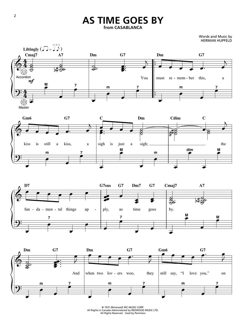 Movie Songs For Accordion Book