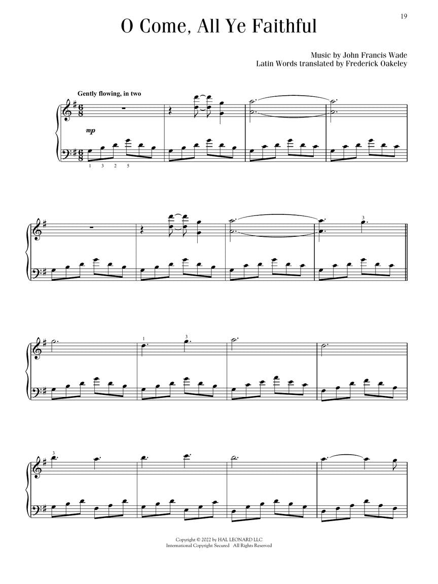 Christmas Carol Arrangements For Piano - Spiral Bound Book